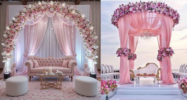 دیزاین با الهام از سلیقه عروس و داماد